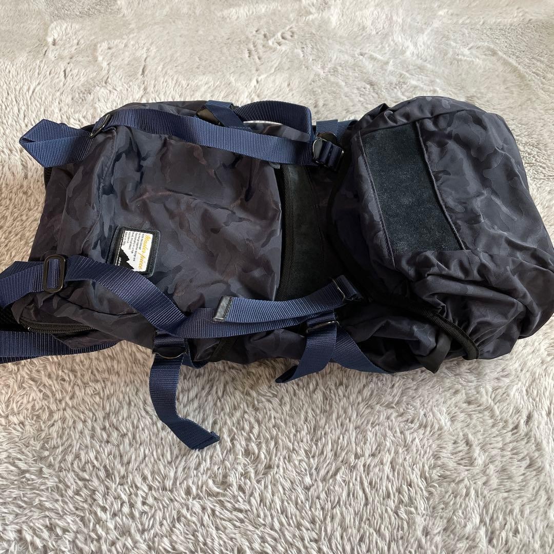 Masterpiece Backpack Fade Navy Camouflage Used, Outdoor-Ready, 28x58x18cm