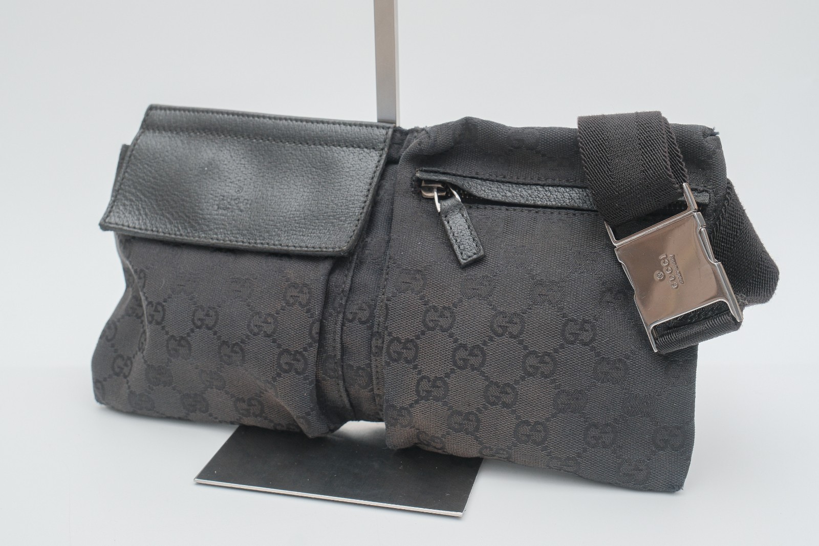 GUCCI GG Canvas Belt Bag Body Bag Waist Bag Bum bag