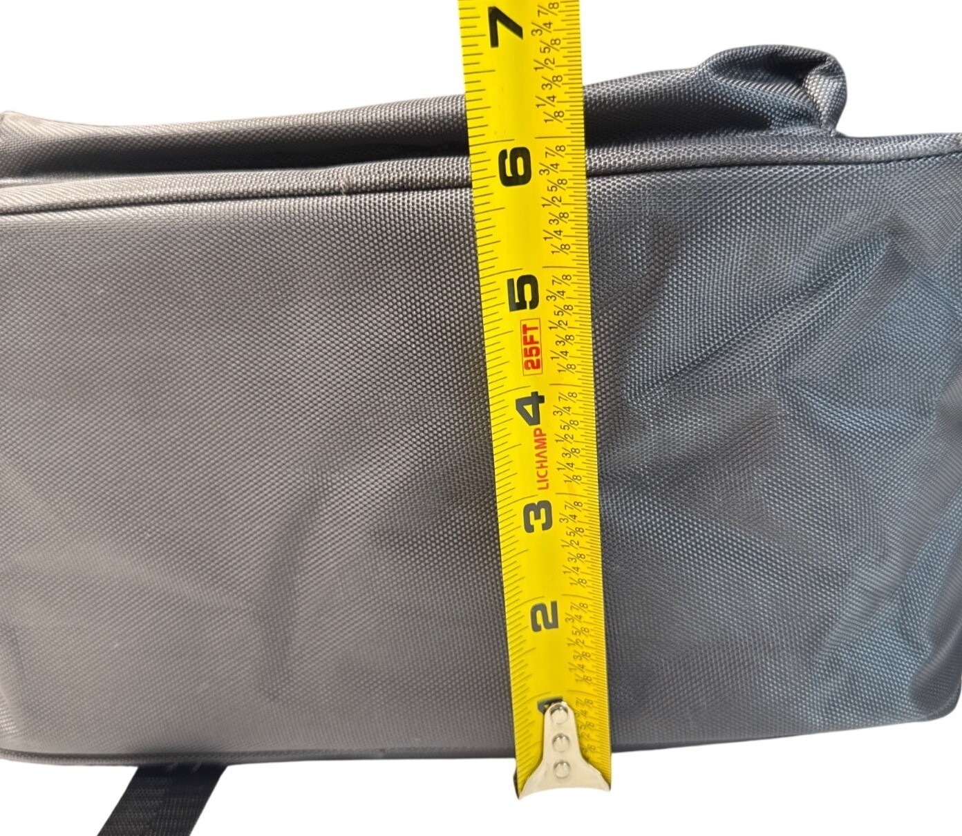 Versace Parfums Gray Backpack W/ Greek Key Straps Front Pocket