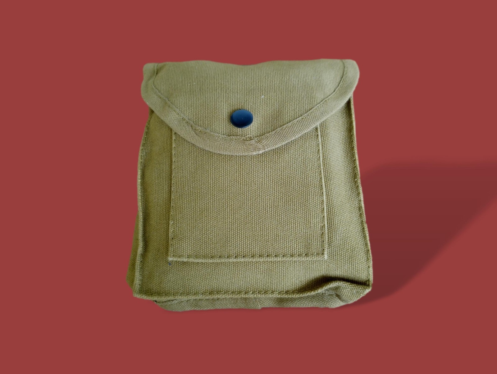 CANVAS UTILITY POUCH 2 POCKET SNAP CLOSURE BELT LOOP CAMPING GEAR HUNTING SHELLS