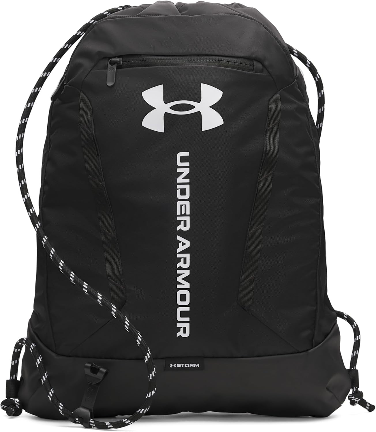 Unisex Hustle Sackpack, (001) Black/Black/White, One Size Fits Most