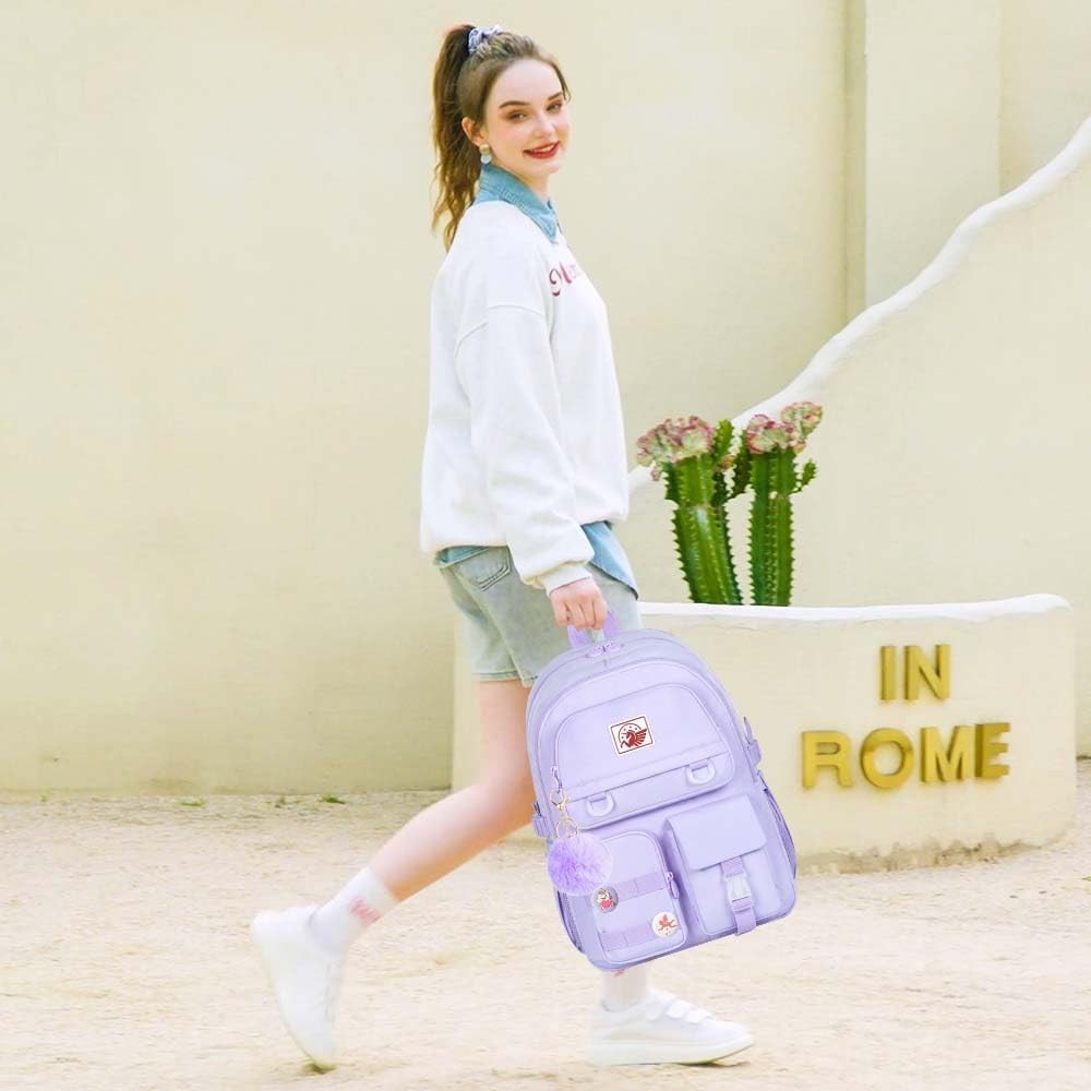 3PCS Laptop Backpack for Gilrs, 16 inch Elementary School Laptop Bag College …