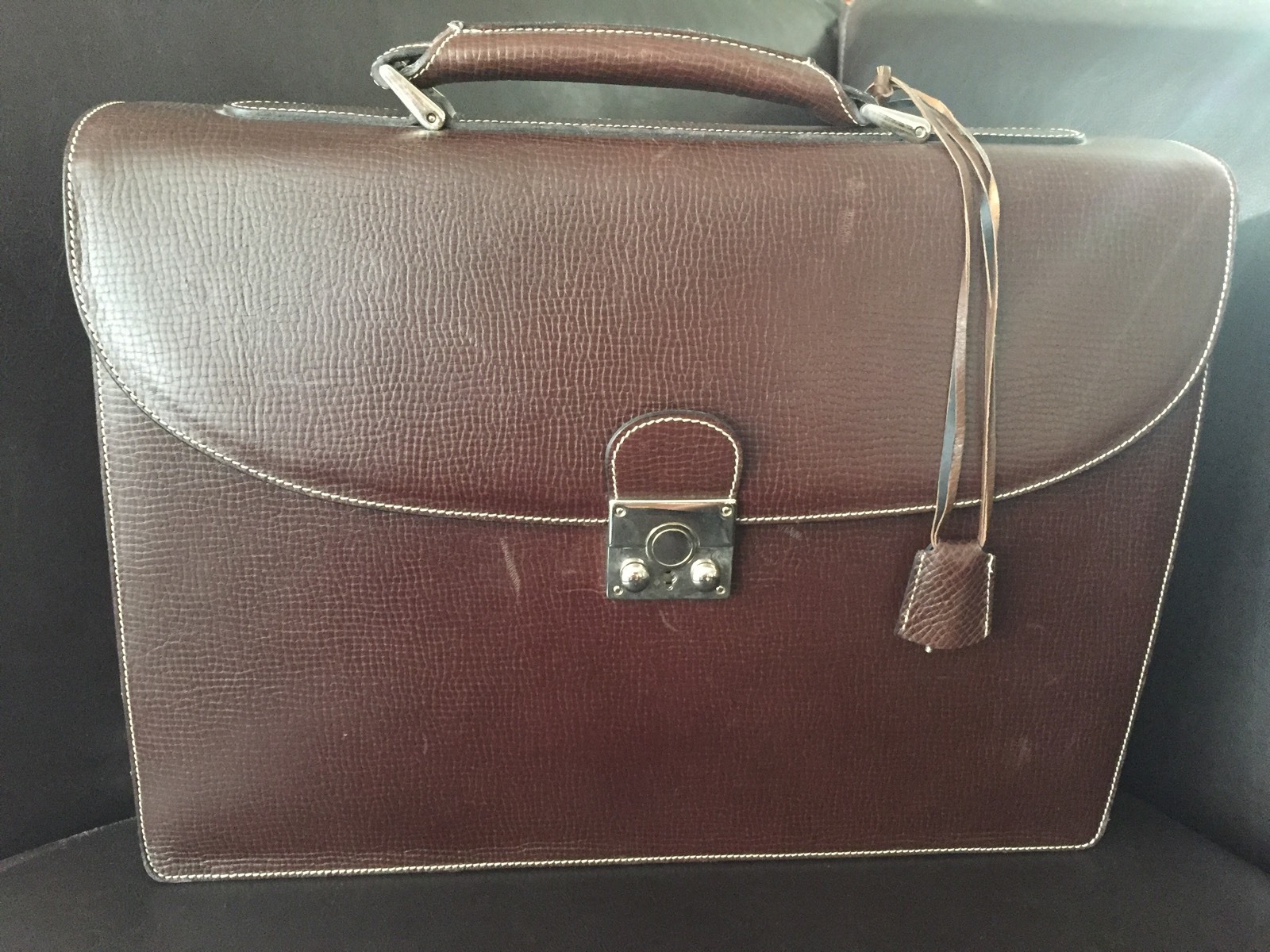 LAVA Men’s Leather Briefcase