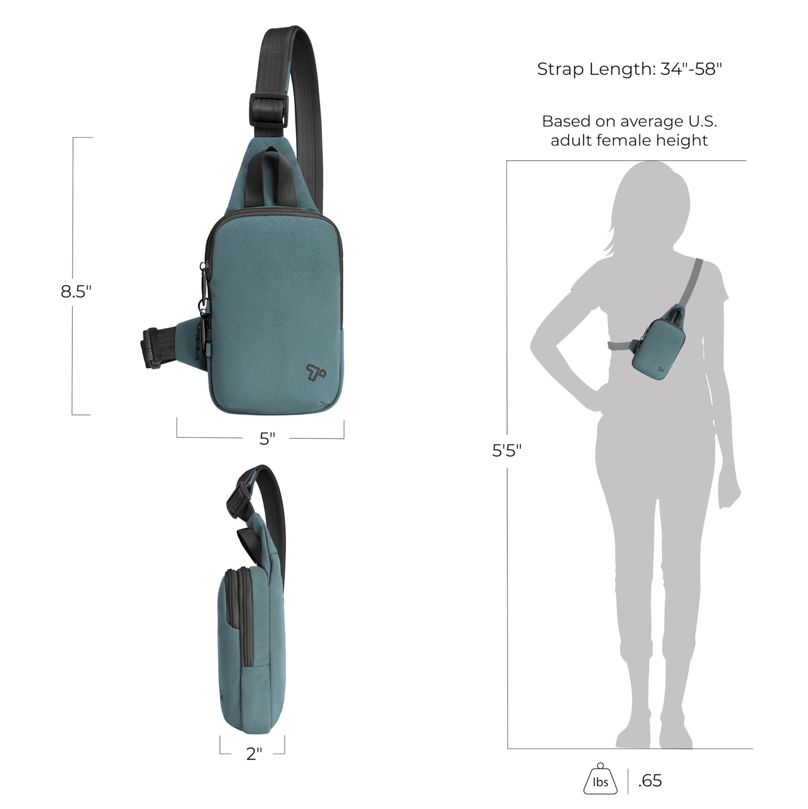 Anti-Theft The Voyages Compact Sling