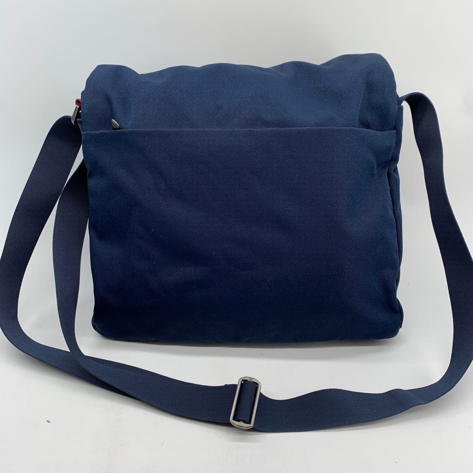 T-Tech by Tumi Messenger Bag Navy Blue Canvas Crossbody 6771NVY 15x10x4
