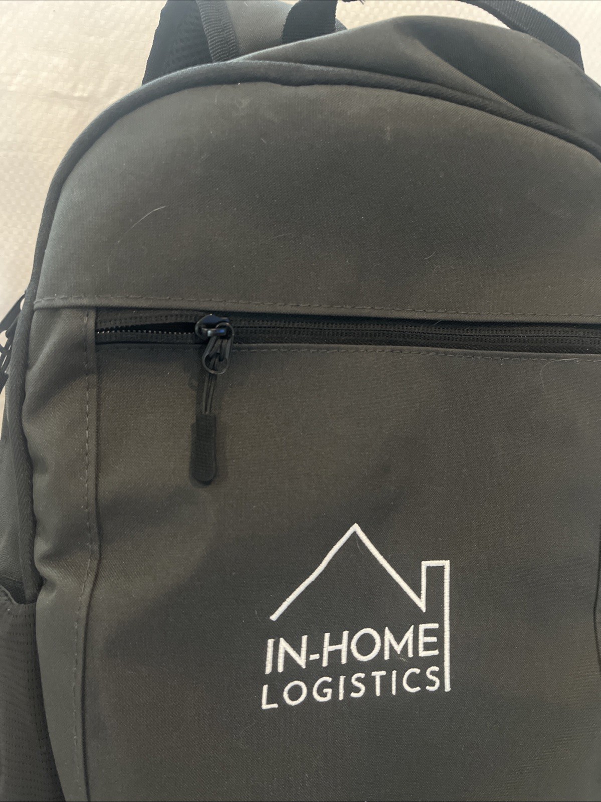 Black Backpack w/ In-Home Logistics Logo – Padded Laptop Pocket 17.5″ x 12″x 4″