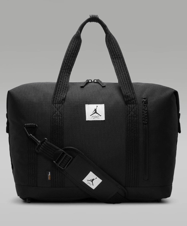 Jordan Black Cordura Logo Duffel Bag GYM bag BLACK NEW Nike AUTHENTIC MA0798-023