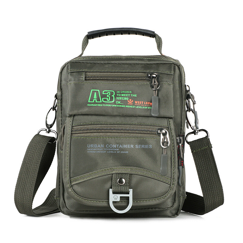 Men’s Multifunction Shoulder Bag Leisure Travel Crossbody Bag Handbag Waterproof