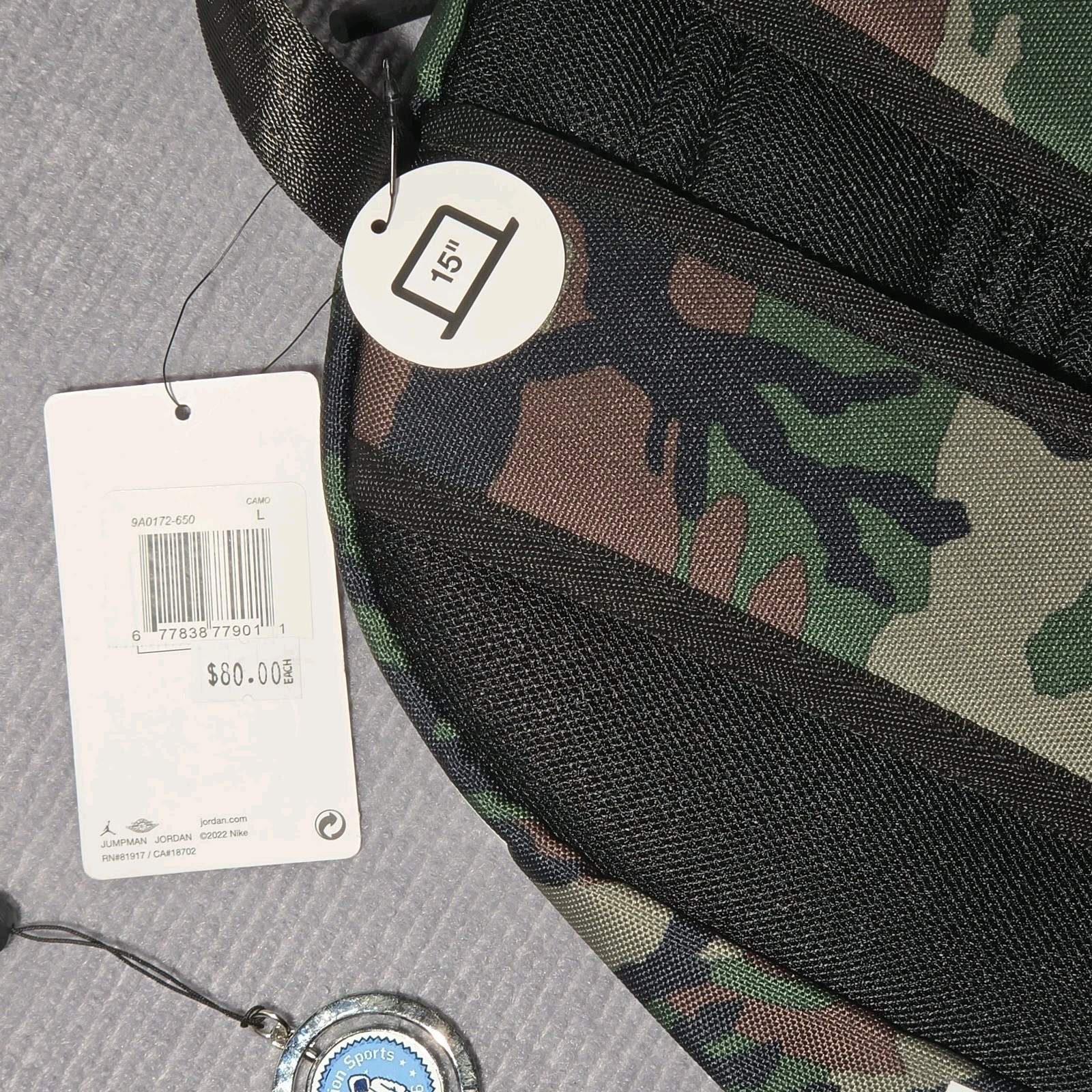 Jordan Air Patrol Backpack – Black – One Size w/ Bottle Pocket & Original $ 70