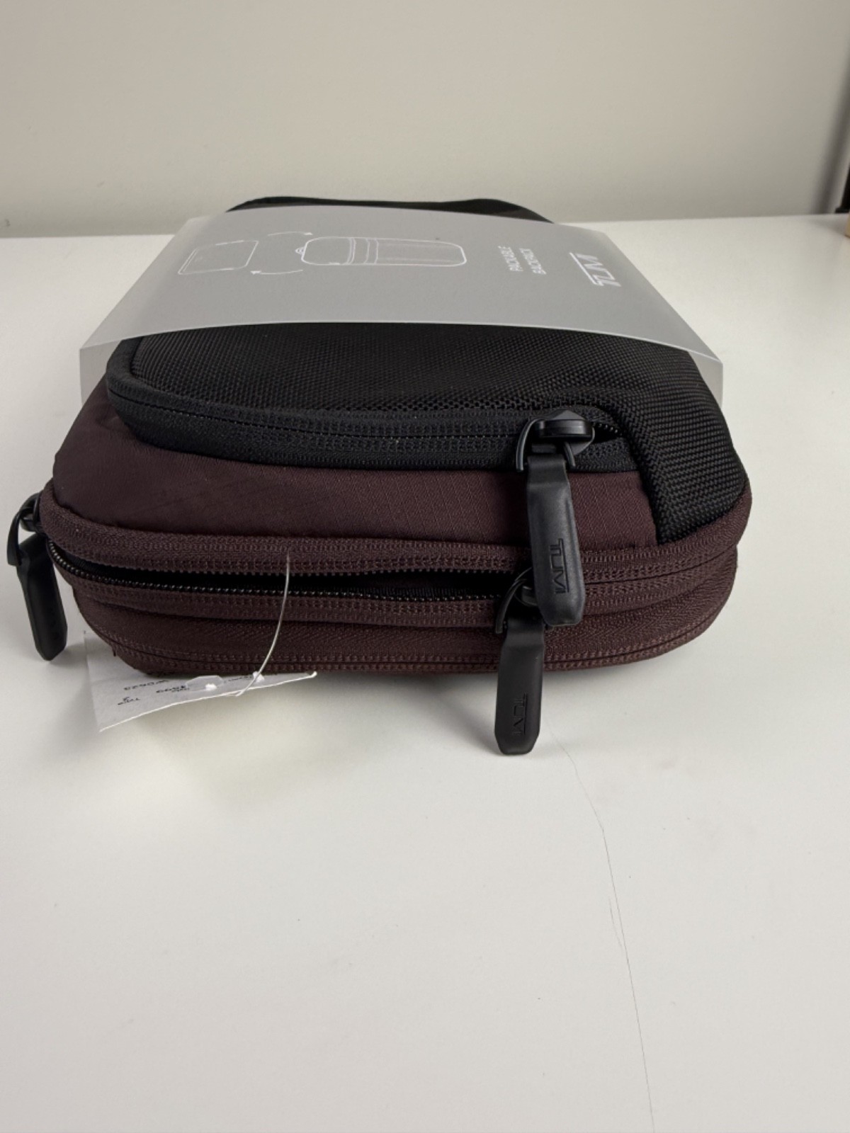 NWT Tumi Alpha Bravo Packable Backpack Travel Light Bag 17x10x7″ – Oxblood