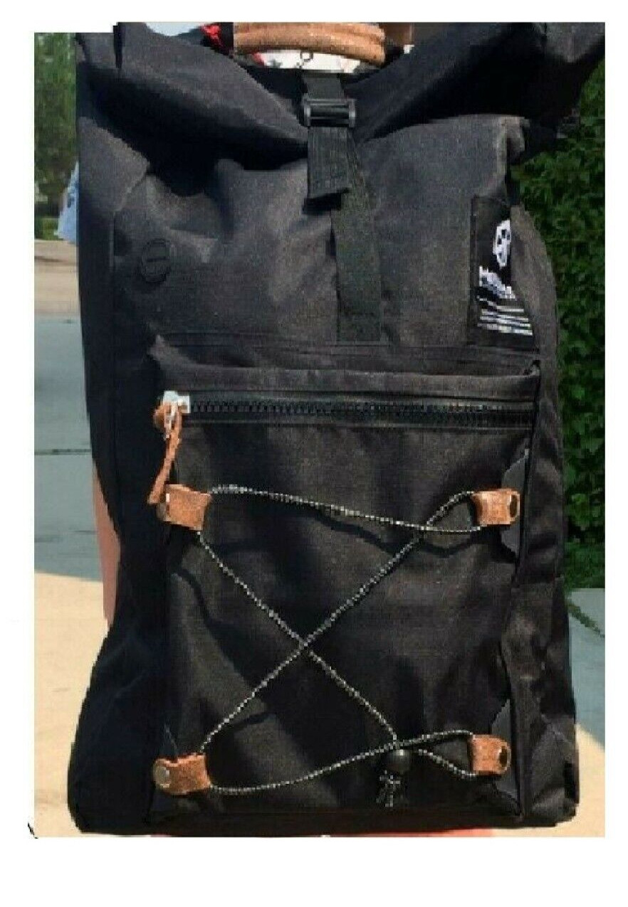 Clearance Sale 25L BLACK backpack High School Travel Laptop Rucksack Zipper Bag