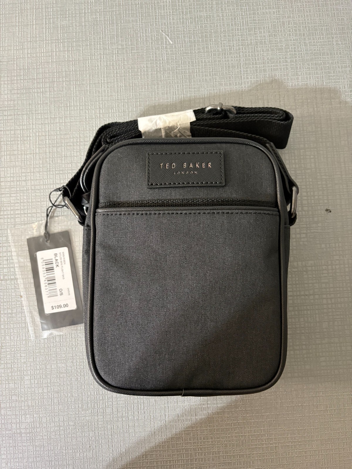 Great Gift ! ~ TED BAKER Mini Flight Bag in Black MSRP$109