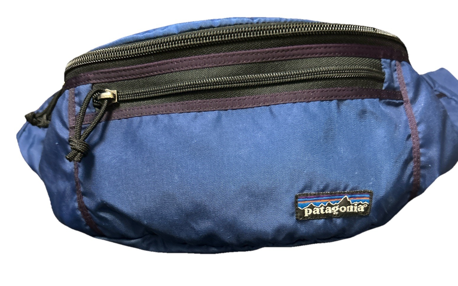 Patagonia 90s USA Vintage Gorpcore Hip Vault Fanny Pack Blue Purple Crossbody