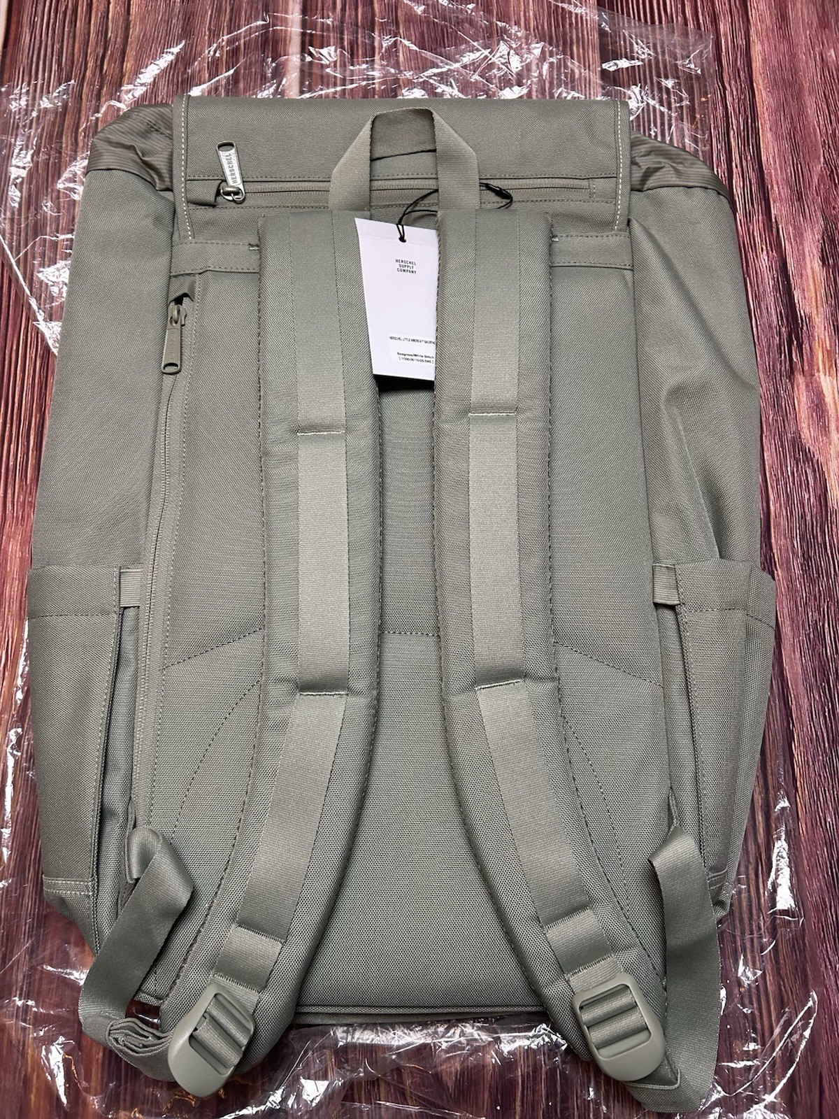 Herschel Supply Company Little America Backpack 30L Seagrass White Stitch NWT