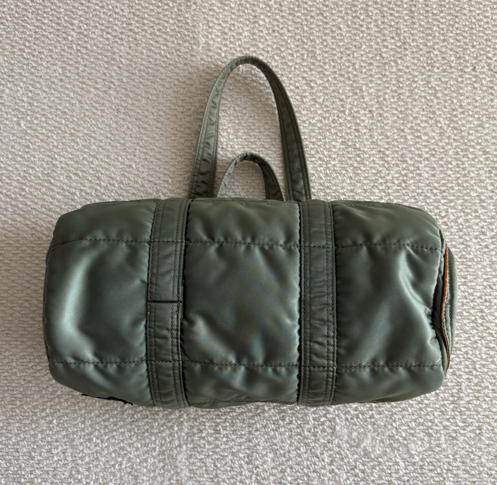 Yoshida & Co. Porter Tanker Mini Boston Bag Sage Green Used 28cm×13cm×12cm