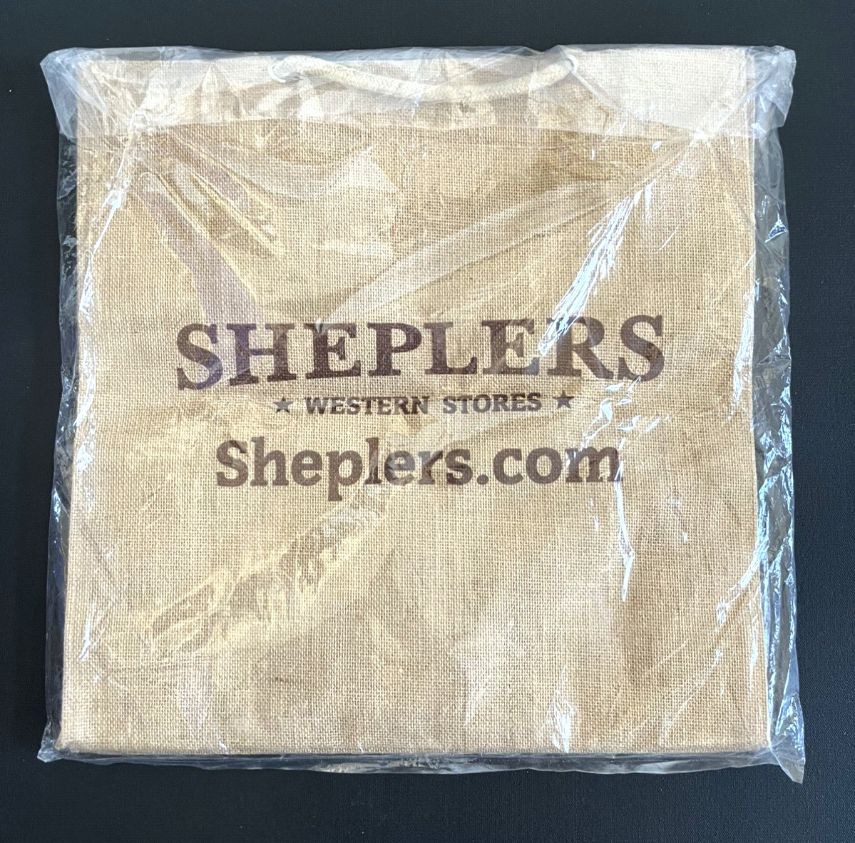 Sheplers Promotional Wrangler Jute Tote Bag Long Live Cowboys Burlap Eco
