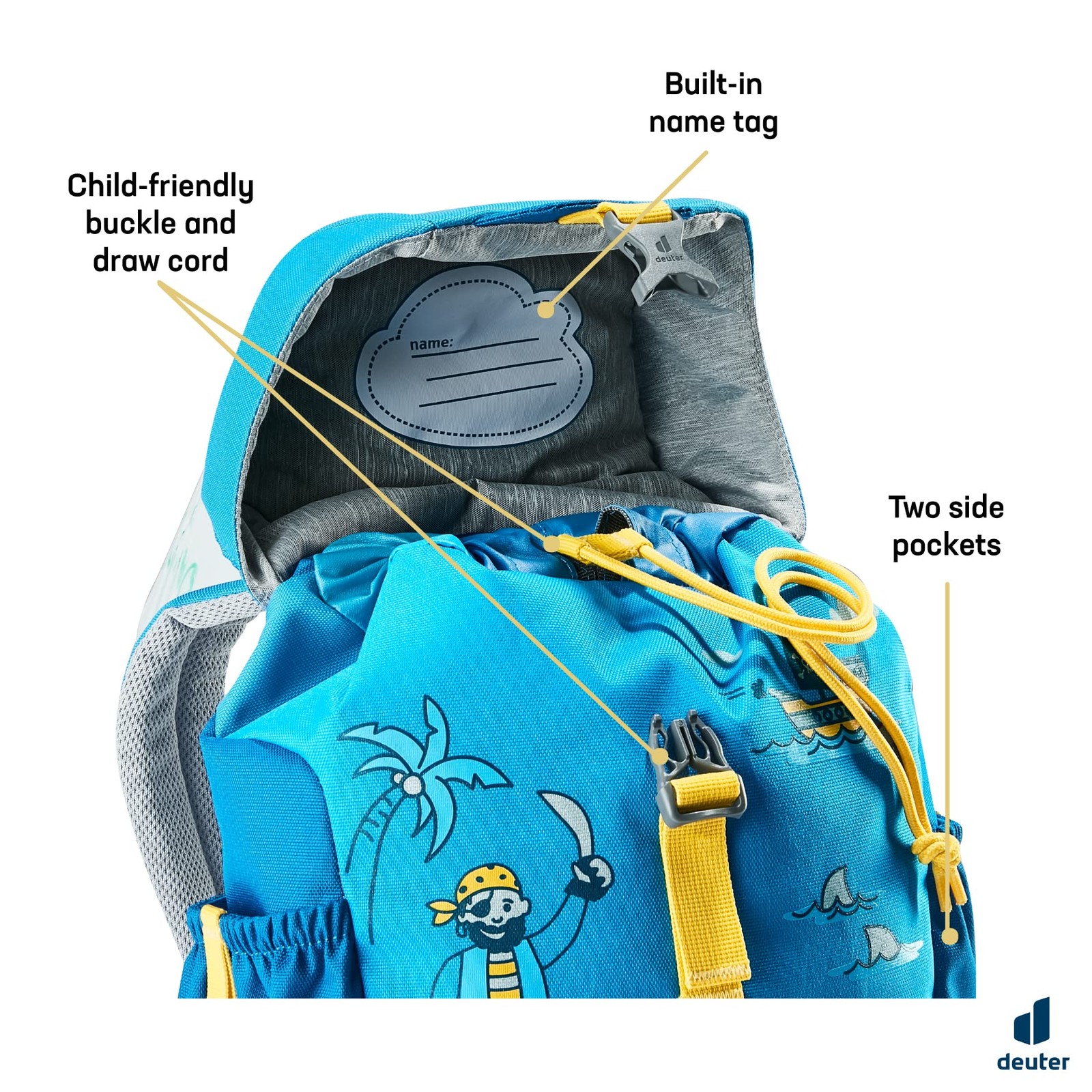 Kid’s Drawstring Backpack Daypack Rucksack for School and Hiking Ages 3+