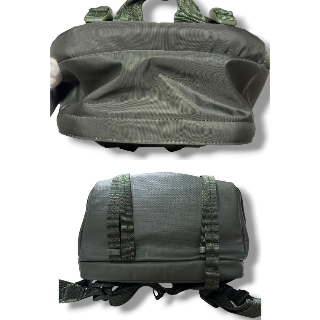 PORTER MONOCHROME Daypack Nylon/Polyester Kaki Olive 28x48x15.5cm Made in Japan