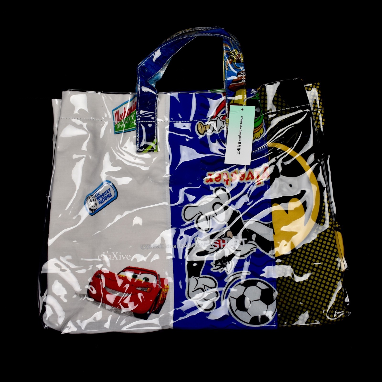 NWT Comme des Garcons CDG Vintage Bugs Bunny Bedsheet PVC Tote Bag DS AUTHENTIC