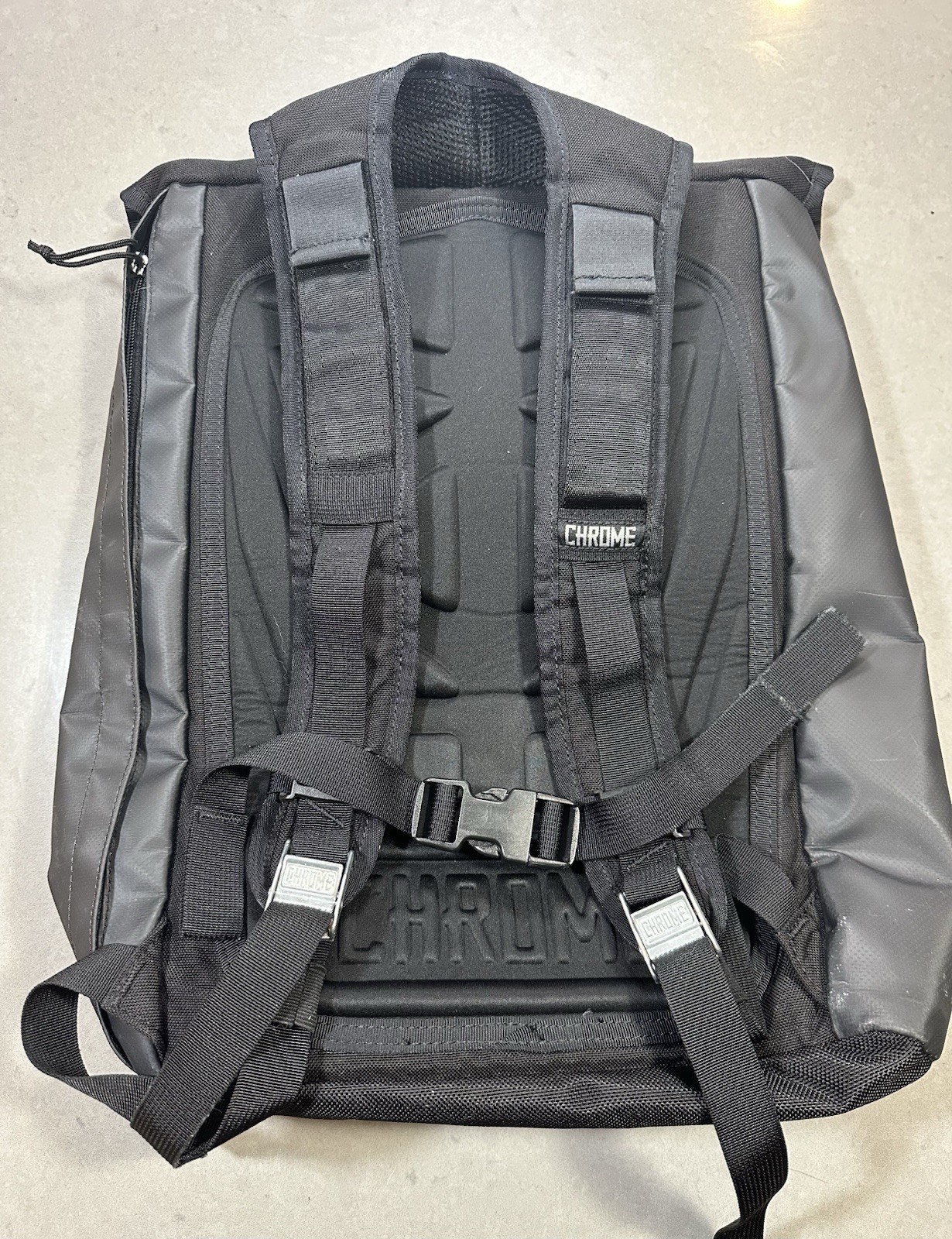 Chrome Industries Black Rolltop Backpack
