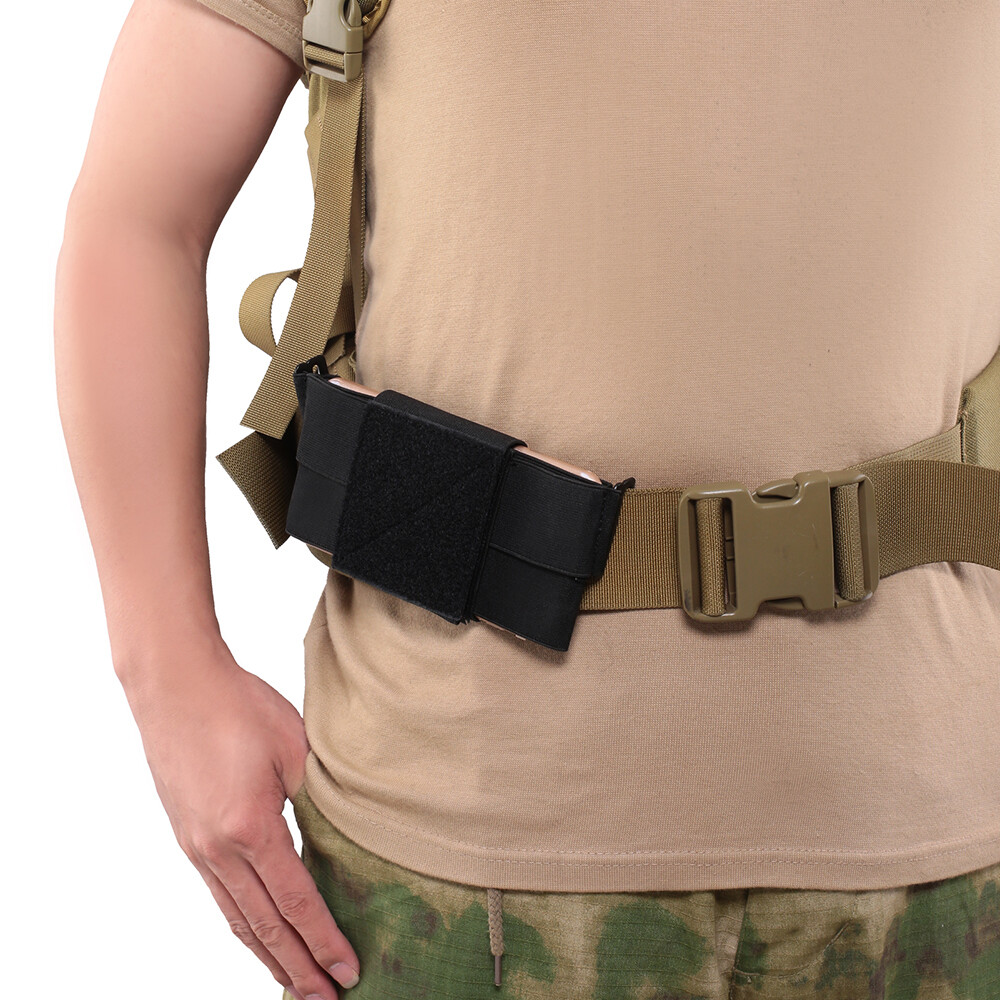 Phone Waist Pack Running Belt Bag Elastic Phone Pouch for Camping Hiking Cycling