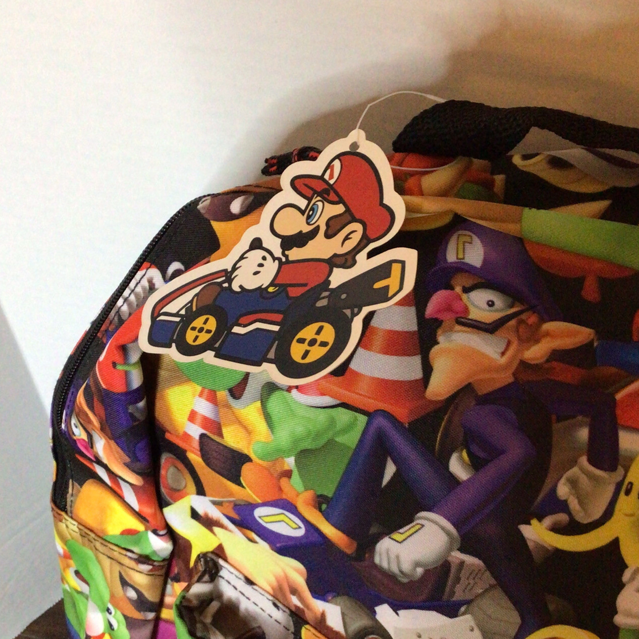 Bioworld X Nintendo MarioKart Backpack Bookbag Black/Allover Print – NEW