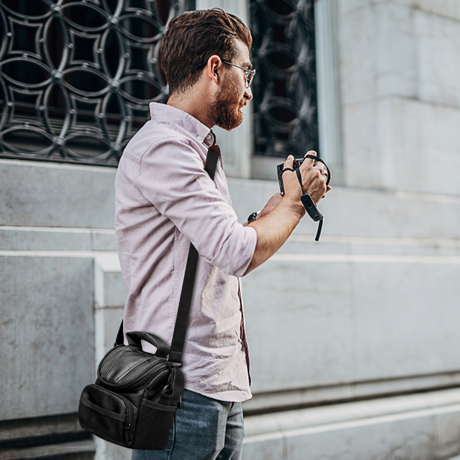 Large Camera Backpack Bag Case Shoulder Pouch For Canon Nikon Sony Rebel DSLR US