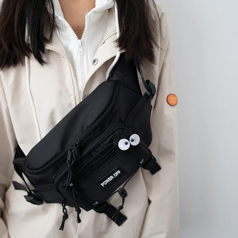Punk Hip Hop Tactical Techwear Chest Bag Unisex Waterproof Crossbody