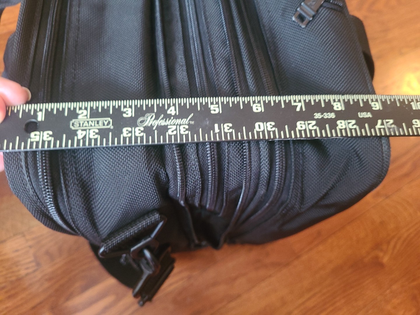 Tumi 2206D3 Black Expandable Rolling Briefcase Laptop Bag Ballistic Carry on