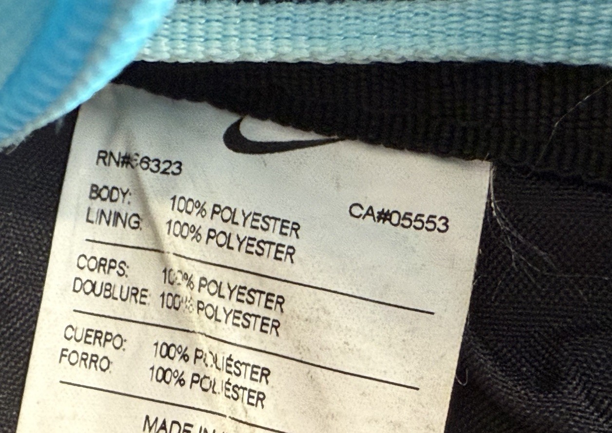 NIKE Max Air Blue Green Backpack Adjustable Straps 20” School Hiking