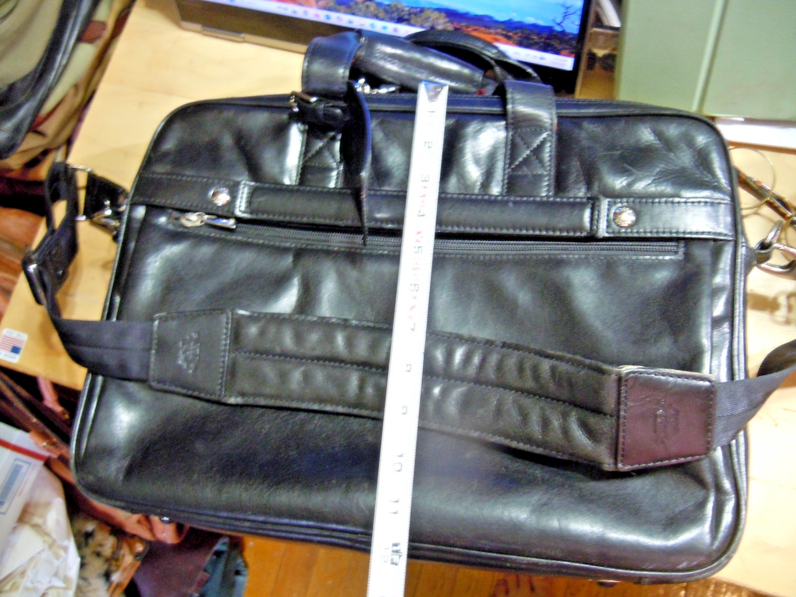 Bosca Old Leather/ Stringer Briefcase/ Italian Leather Luxury/ Large Capacity