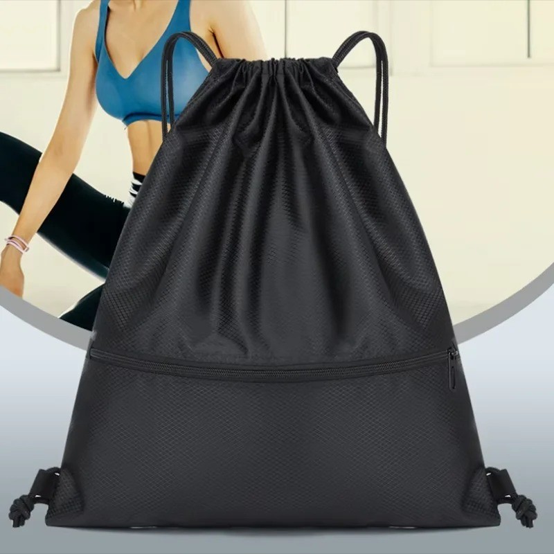 Waterproof Drawstring Bag Gym Bag String Bag Sackpack Cinch Shoulder Backpack US