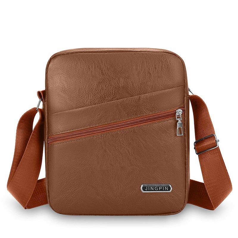 Men‘s Leather Shoulder Bag Handbag Crossbody Bag Sling Briefcase Messenger Bag