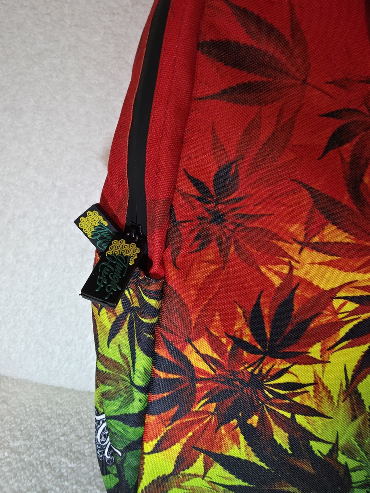 NWT Jungle Hive Rasta Backpack Vibrant Colors, Smell Proof.
