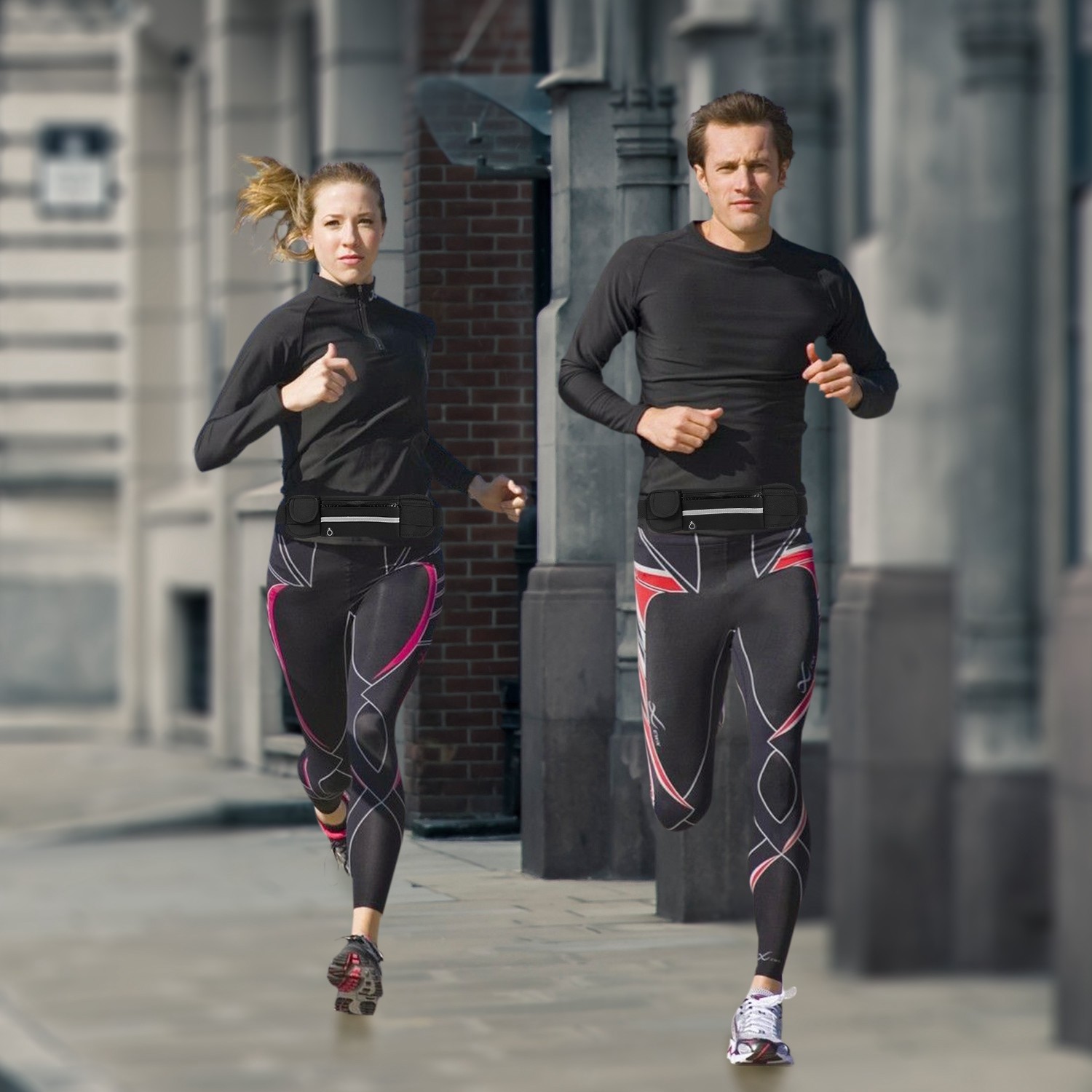 Waterproof Sport Runner Waist Bag Running Jogging Belt Pouch Zip Adjustable