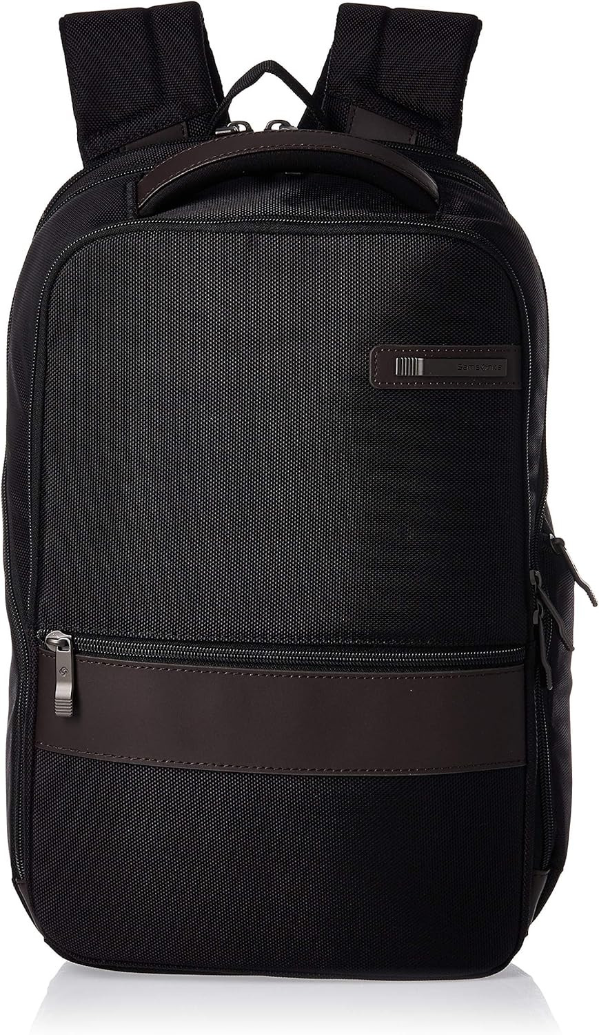 Kombi Business Backpack, Black/Brown, 16.25 X 10.5 X 5-Inch