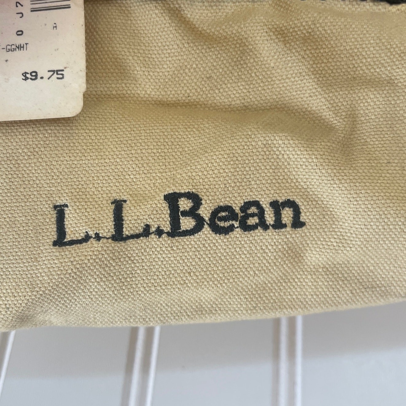 NWT Vintage LL Bean Four Box Shot Shell Bag Canvas Mini Tote RARE