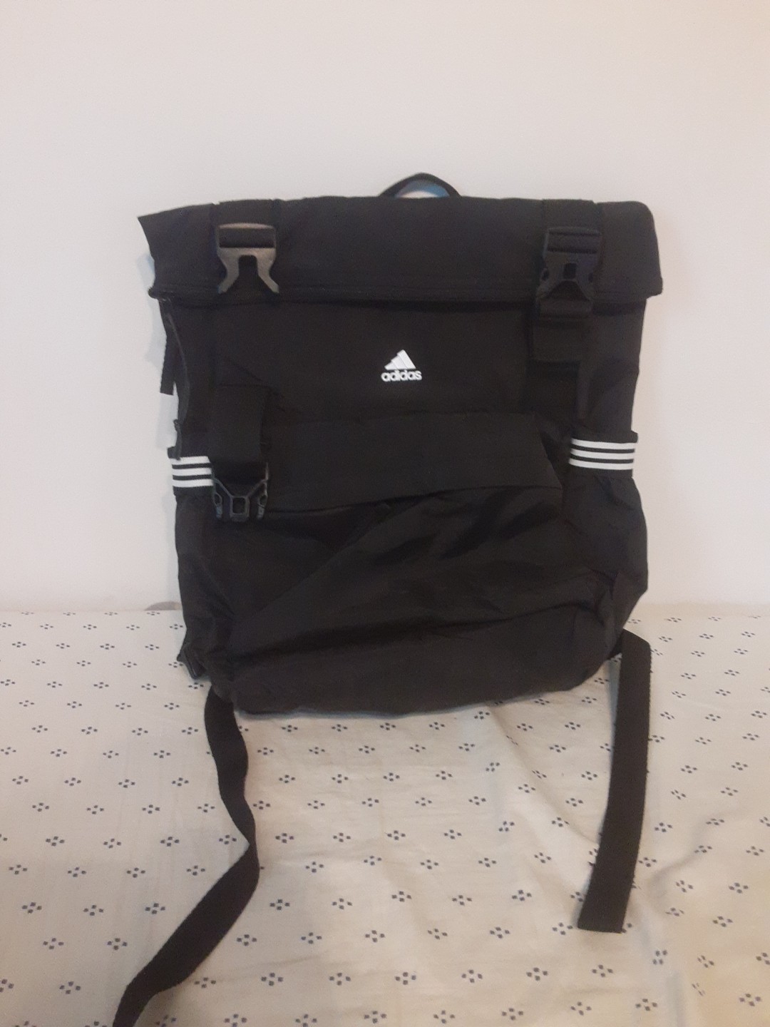 Brand New Adidas Backpack Black And White