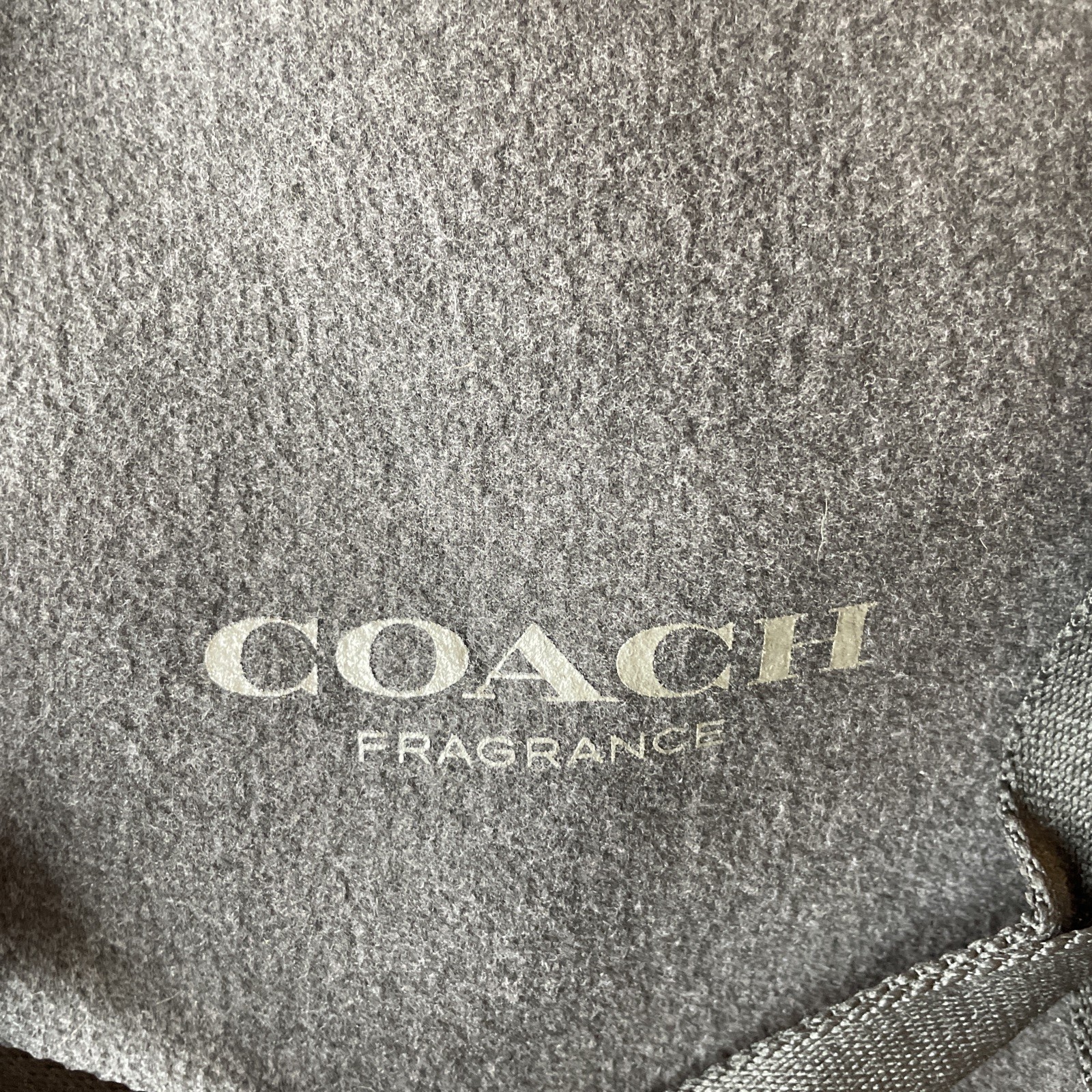 Coach Fragrance Gray Black Duffle Bag Duffel Travel Gym Tote Zip Weekender A1-2