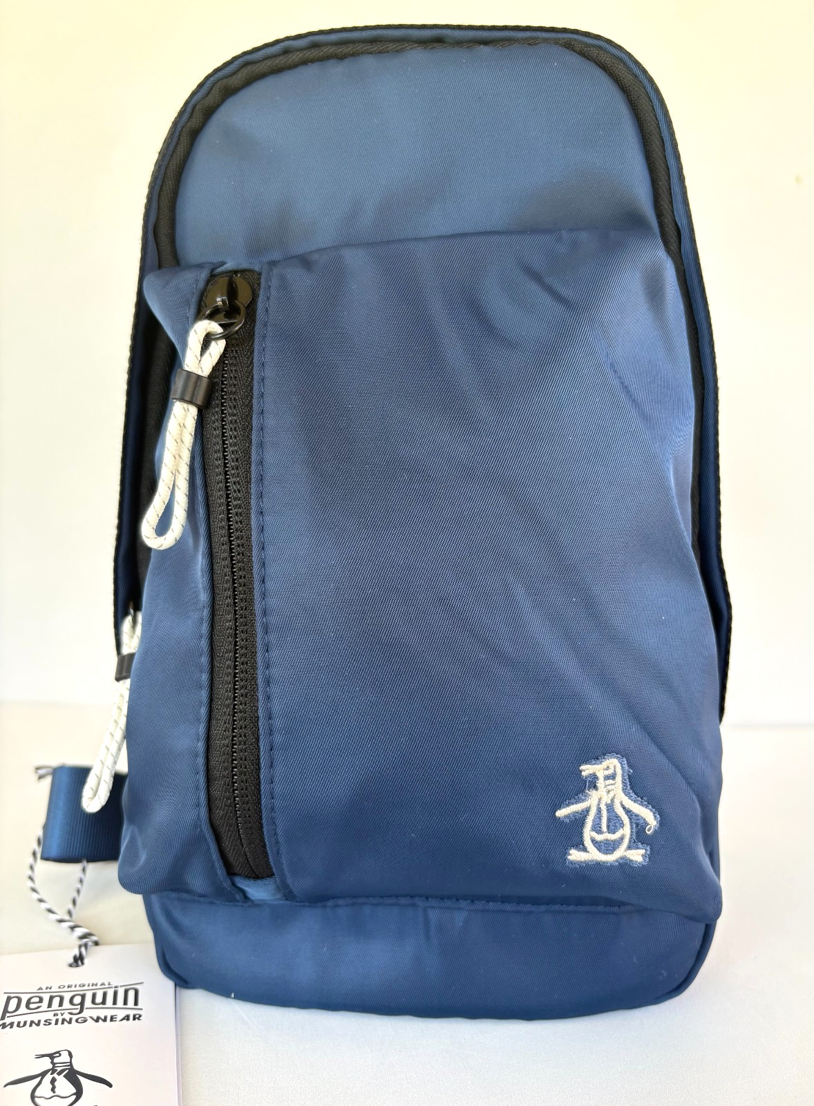 Original Penguin Sports Crossbody Bag, 11.5″x7″x3″, color Bluewig Teal