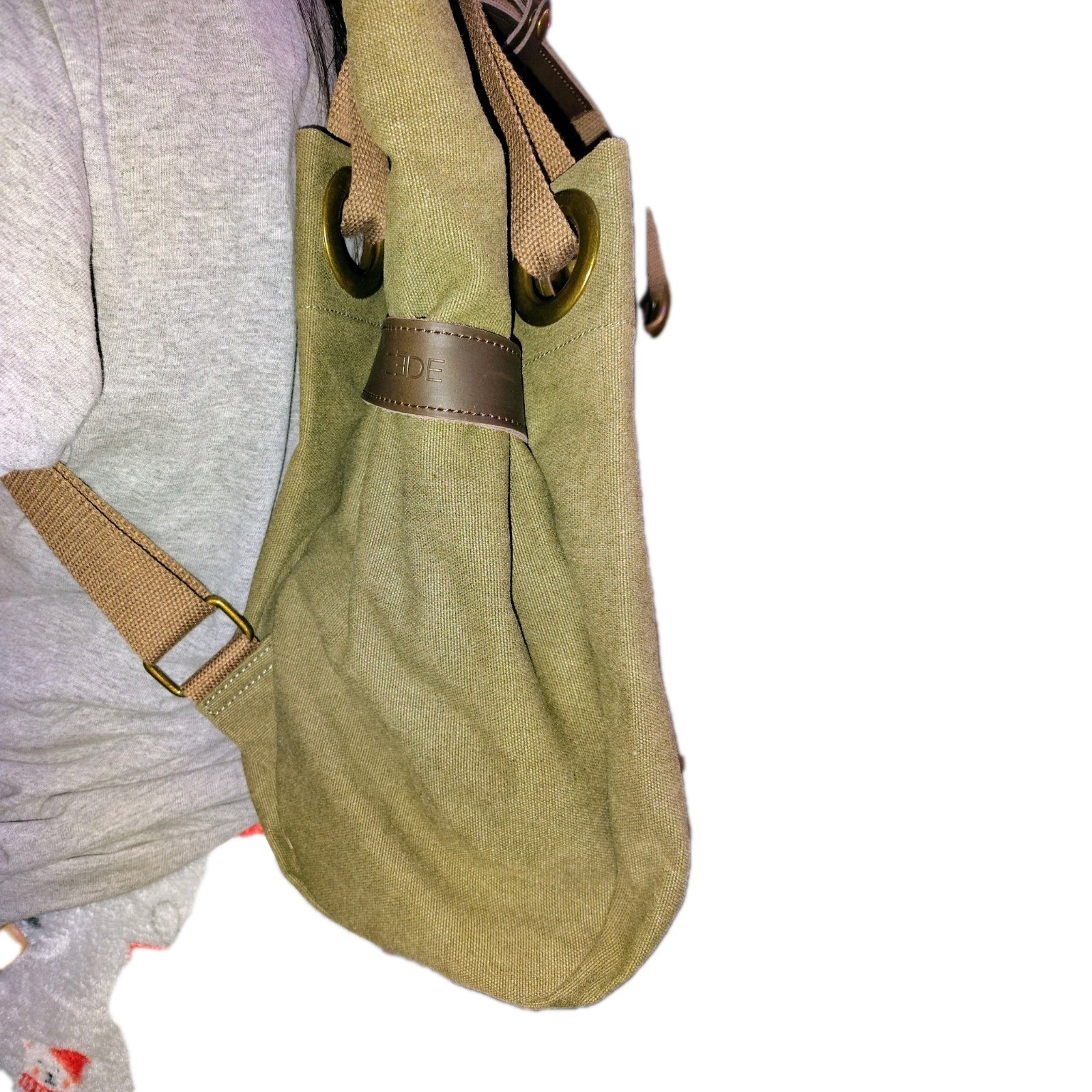 ZEDE Unisex Pont Des Arts Small Backpack – Olive- Green