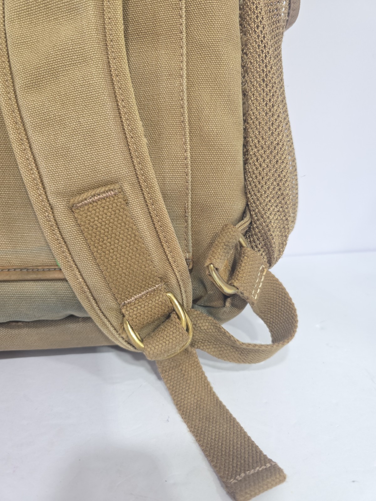 Vintage Orvis Battenkill Leather and Canvas Backpack Outdoor Travel Bag