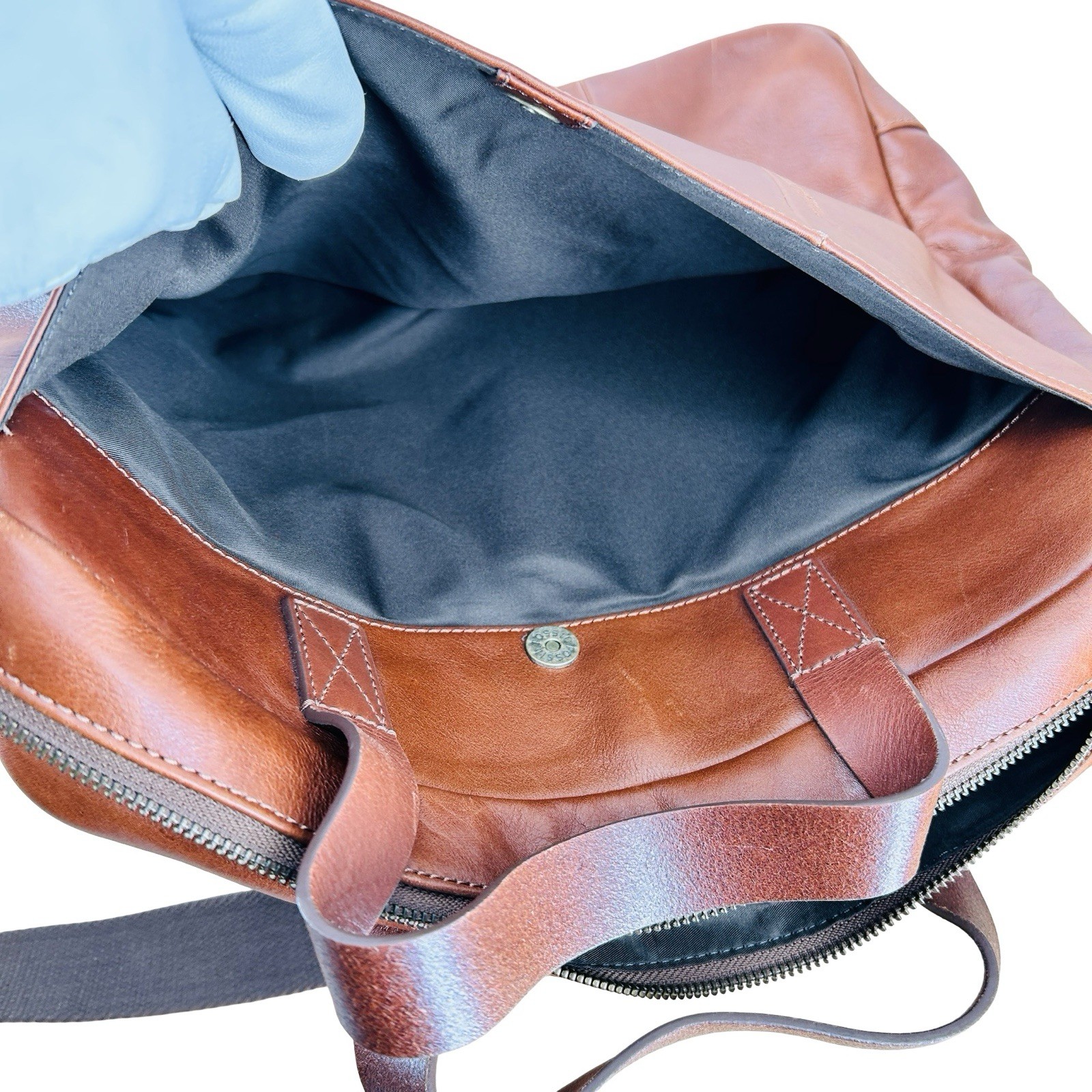 FOSSIL BUCKNER WORKBAG For Laptop MBG9378222 Cognac 14”x12”x3”