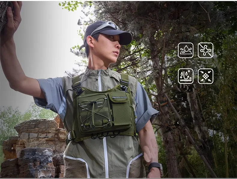Running Vest Chest Hydration Pack Outdoor Sports Backpack For Hiking Race Marath