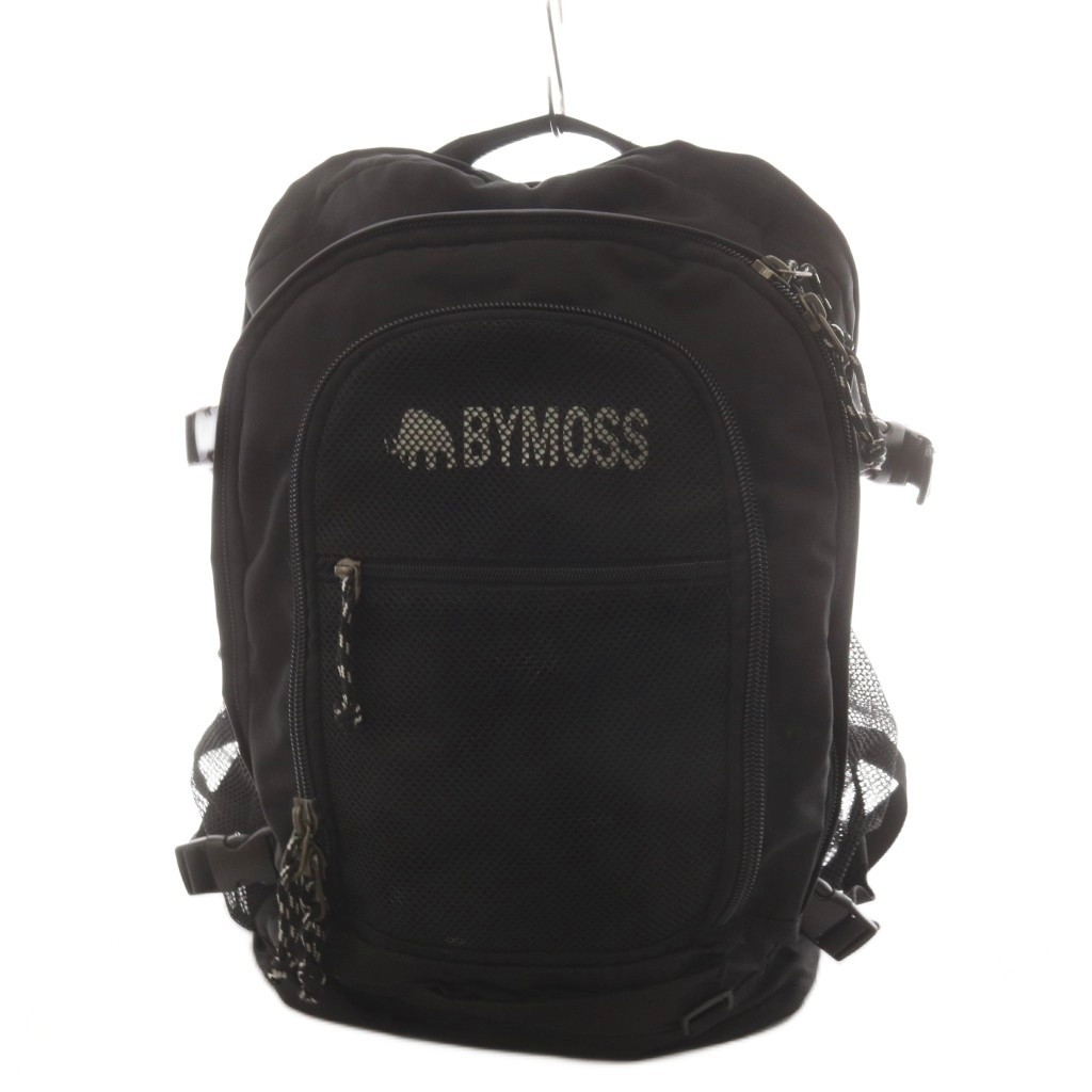 BYMOSS Black Logo Rucksack Backpack Men’s AB Condition, 16.9″ x 11.4″