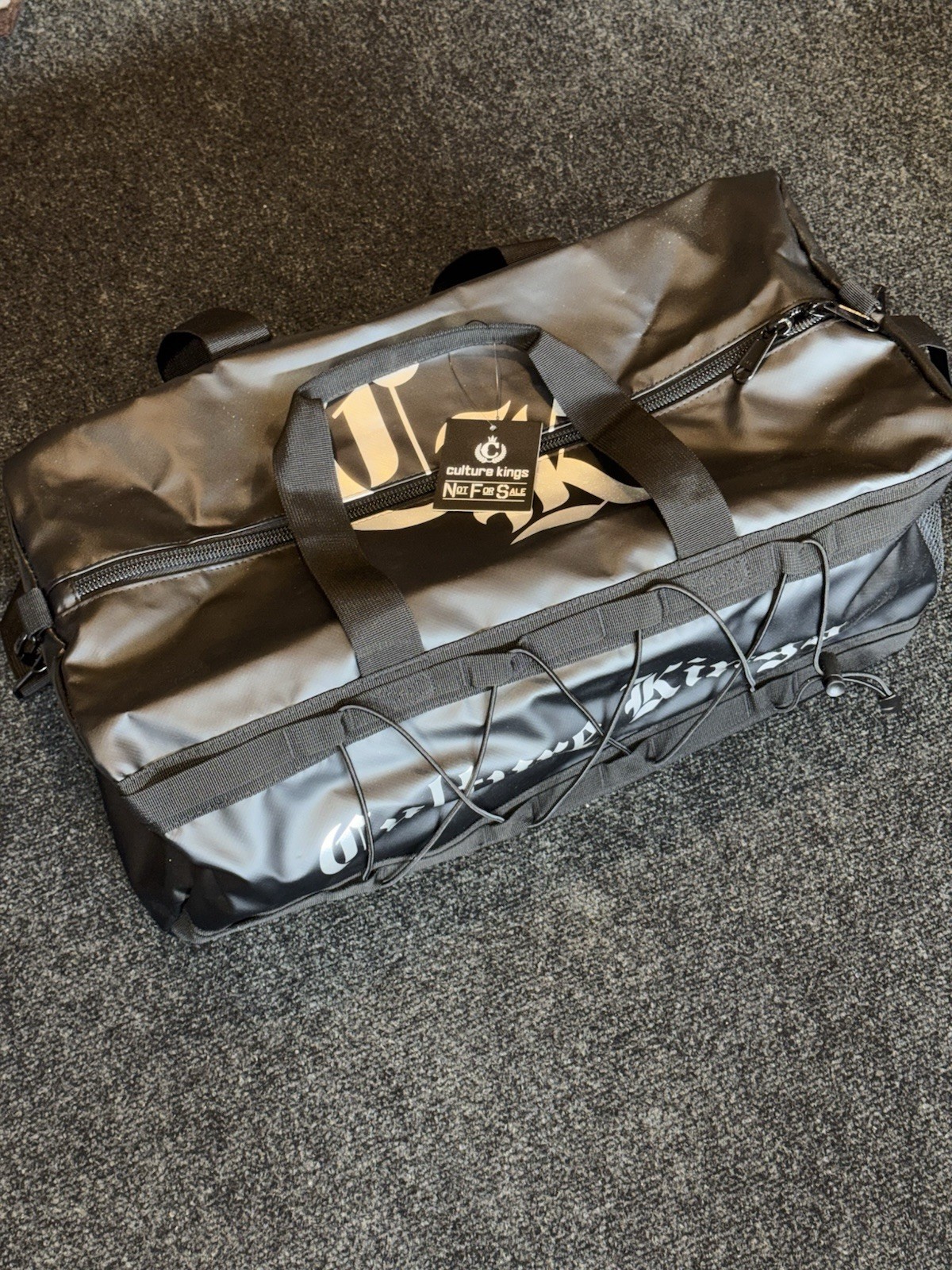 Culture Kings Silver Logo Duffle Bag