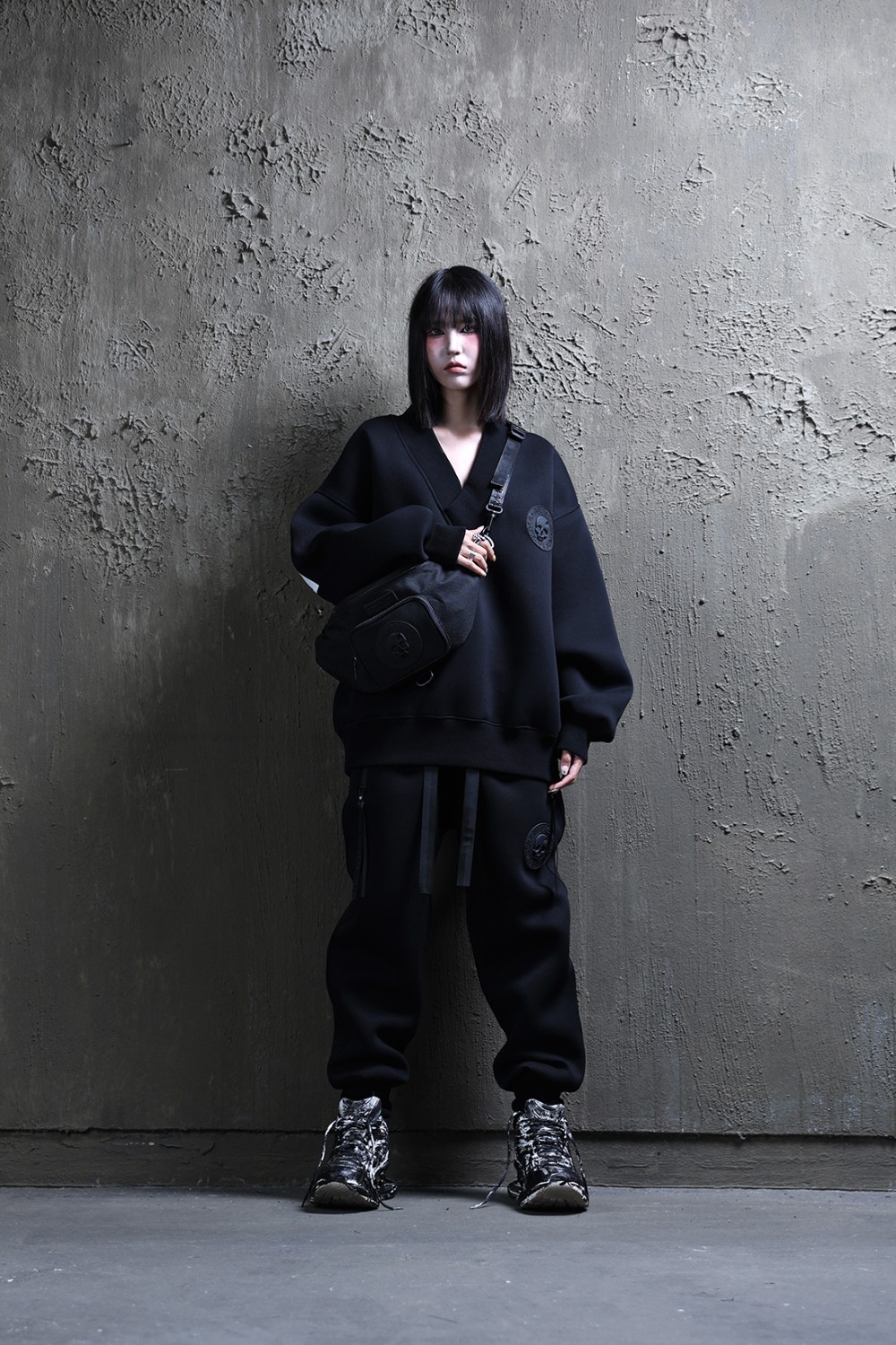 ByTheR Logo Patch Hip Sack Cross Bag