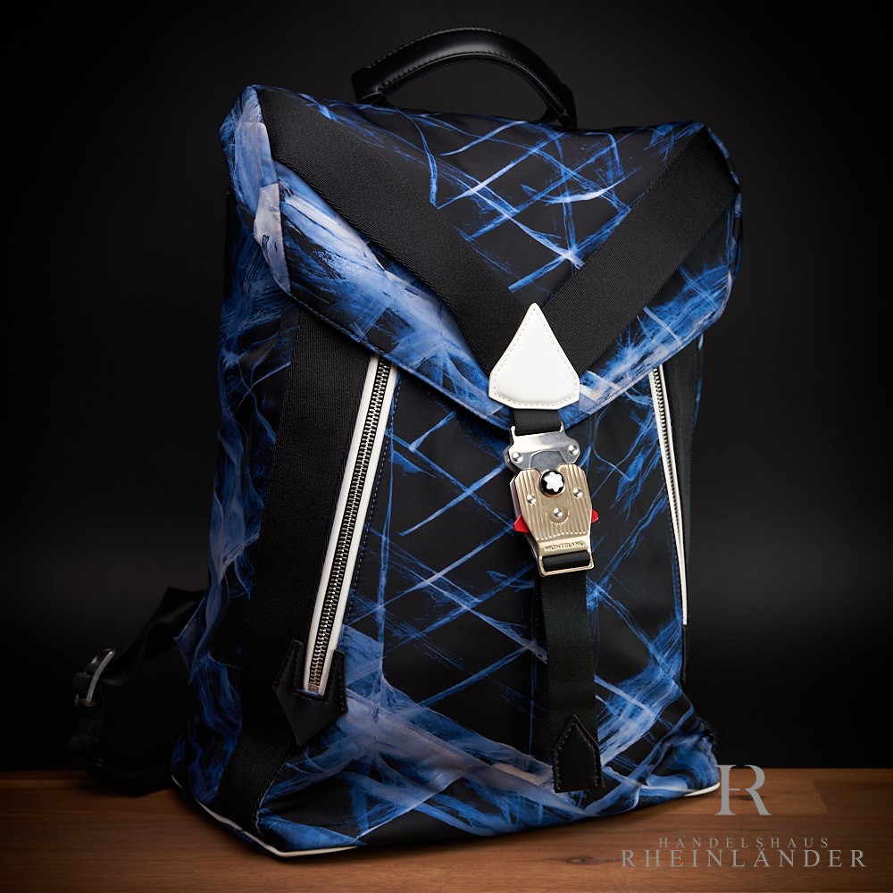 Montblanc Leather Goods Meisterstuck Selection Glacier Backpack Blue 129736 ID