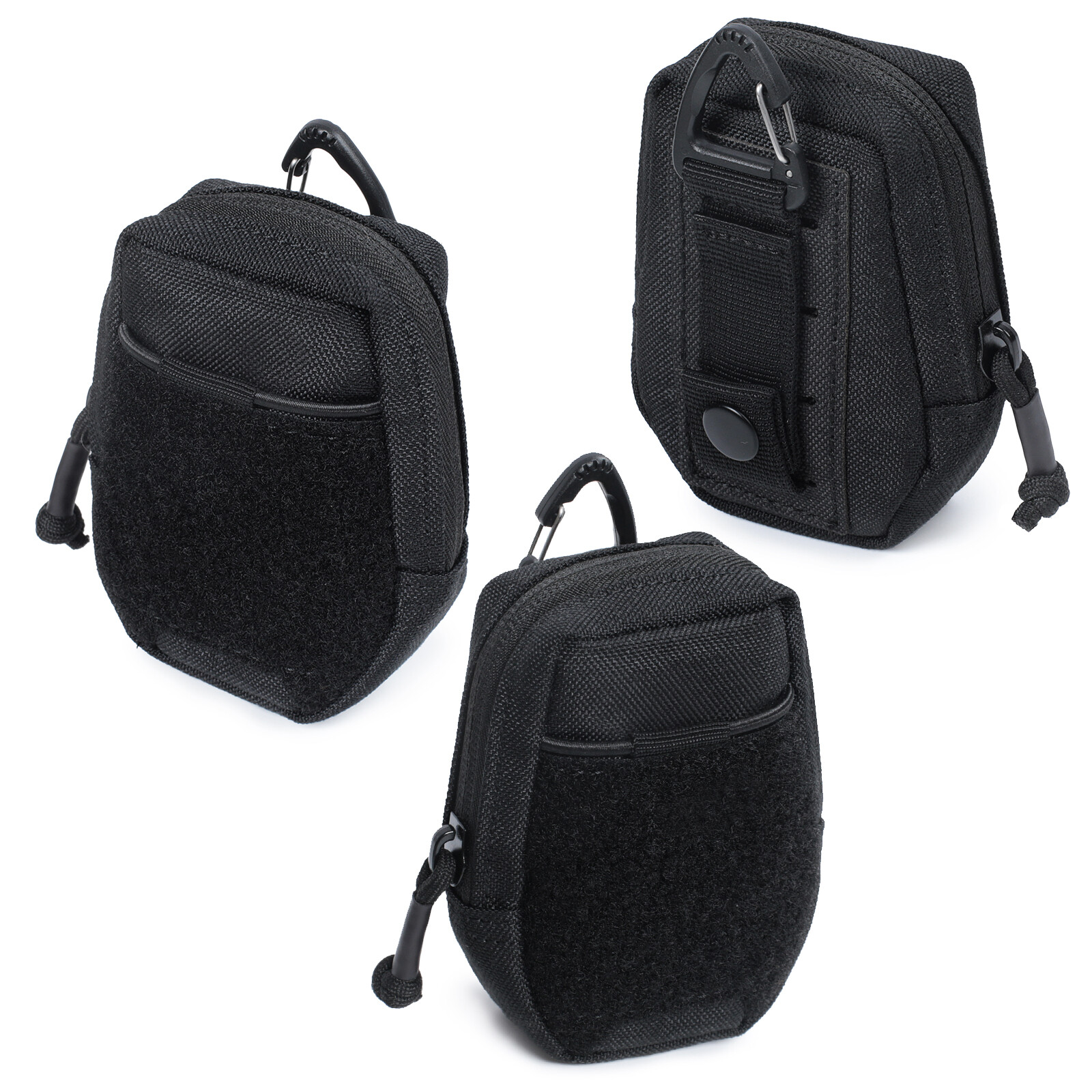 Tactical Wallet Molle Pouch Outdoor Nylon EDC Key Holder Bag Zipper Waist Pouch