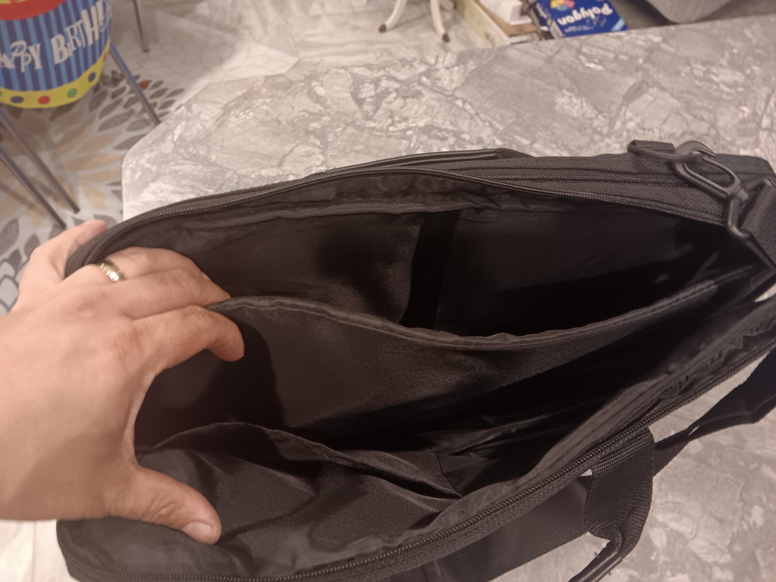 Aramis Laptop Briefcase Canvas Bag Multi Pocket 16″ Wide- Brand New